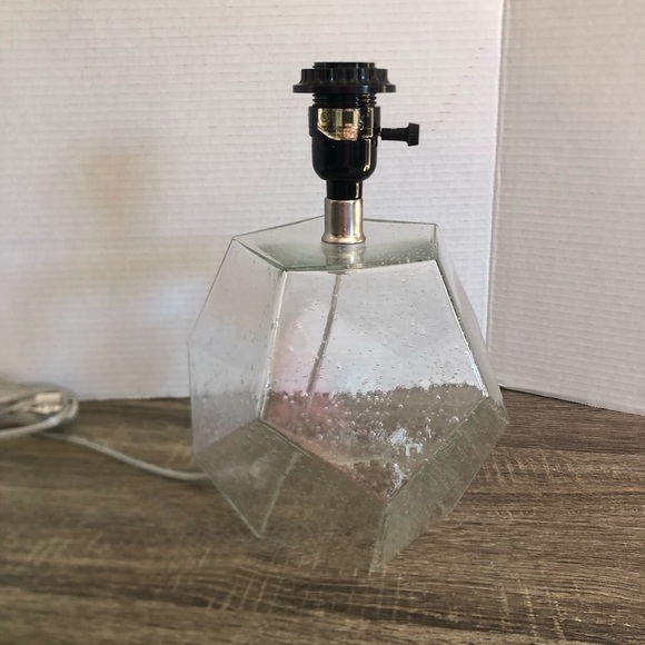 Geometric Glass Table Lamp - Picture 1 of 8